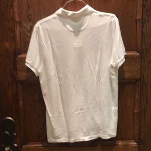 Men’s white polo